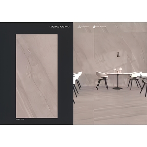 Losas de porcelana con aspecto de mármol gris Carmel de 1200x2400 mm para proyectos de revestimiento de suelos y paredes de lujo con piedra sinterizada. - Product Image 2