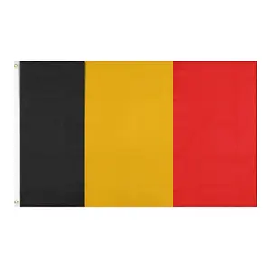 Nx直销定制国旗3*5英尺矩形100% 聚酯欧洲德国足球球迷国旗