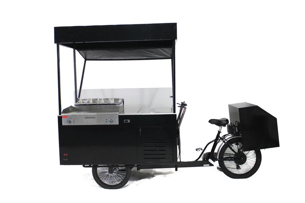 Trois roues cargo électrique vélo de café de bonbons et de chariot de nourriture à vendre
