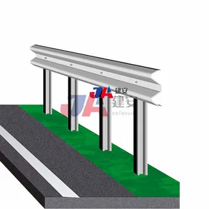 Glissière de sécurité pour barrière de circulation haute AASHTO M180 Rail de protection de l'autoroute Acier galvanisé à chaud Clôture à faisceau W