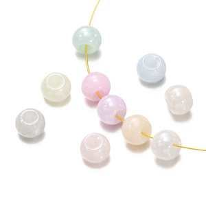 Perles de verre rondes de 4 mm, couleur macaron, pour la fabrication de bijoux, bracelets DIY, accessoires - Product Image 4