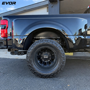 Jantes EVOR 20-30 pouces Noir Satiné 8x6.5 8x180 8x200 8x210 10x225 <span class=keywords><strong>Camion</strong></span> pour Ford Chevrolet GMC RAM Roues Forgées - Product Image 4