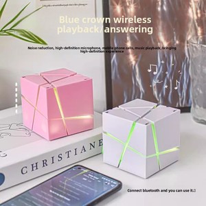 <span class=keywords><strong>Cubo</strong></span> <span class=keywords><strong>di</strong></span> <span class=keywords><strong>Rubik</strong></span> per Altoparlante 5.0 AI Smart Subwoofer Mini Portatile RGB LED Wireless con Inserimento Scheda, Regalo Creativo <span class=keywords><strong>di</strong></span> Compleanno - Product Image 2