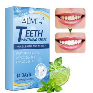 ALIVER Tiras Blanqueadoras de Dientes al por Mayor, 14 Sobres, Fórmula PAP, Tiras Blanqueadoras Dentales Antideslizantes para Uso Doméstico, 14 Piezas - Product Image 2