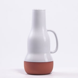 Grands vases pour la décoration de la maison, porte-fleurs, bouteille, carafe, forme de <span class=keywords><strong>pichet</strong></span>, récipient à fleurs, <span class=keywords><strong>vase</strong></span> en céramique mate avec poignée - Product Image 1
