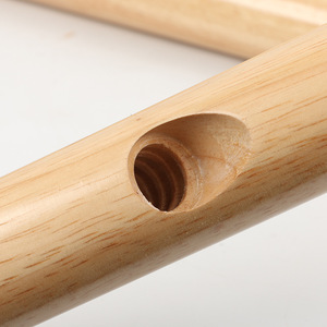 Porte-vêtements vertical simple en <span class=keywords><strong>bois</strong></span> massif, porte-vêtements de sol, porte-vêtements simple pour la chambre à coucher - Product Image 2