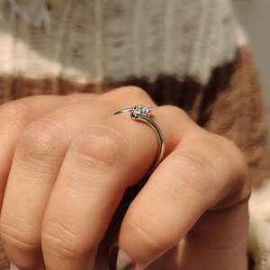 Anillo de Diamante Cultivado en Laboratorio, Elegante y Brillante, Diseño Refinado, Ideal para Compromiso o Boda - Product Image 5