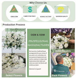 <span class=keywords><strong>Camino</strong></span> de Flores Artificiales Personalizado de Fábrica, Decoración de <span class=keywords><strong>Camino</strong></span> de Boda con Rosas de Seda Blancas - Product Image 6