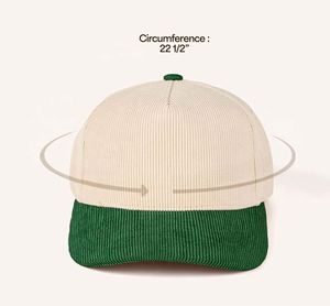 Casquettes de golf classiques à profil moyen, bicolores, en toile vierge à 5 panneaux, pour toutes les saisons, personnalisables avec broderie, fermeture snapback – Vente en gros - Product Image 5