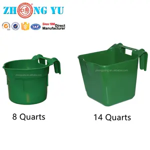 Crochet d'alimentation du bétail en plastique sur clôture bétail <span class=keywords><strong>vache</strong></span> Poly cheval mangeoire mangeoire seau à eau pour bétail cheval - Product Image 4