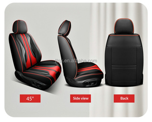 Fundas de Asiento de Cuero Universales para 5 Plazas, Compatibles con <span class=keywords><strong>Kia</strong></span> <span class=keywords><strong>Rio</strong></span>, Forte, Sportage, Seltos, Duraderas, Resistentes a los Arañazos, Tacto Confortable, Aspecto Clásico - Product Image 6