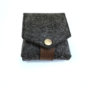 Girls Polyester Mini <b>Square</b> Storage Pouch Fashion Open Style Lipstick Bag Portable Felt Design - Product Image 5