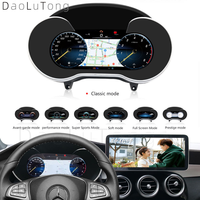 Reproductor de DVD para Auto de 12.3 Pulgadas, Radio Android con Pantalla Táctil, Navegación GPS, Carplay para Mercedes-Benz Clase C W205/GLC 2015-2018