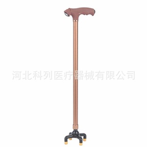 Canne légère à quatre pieds pour personnes âgées, en alliage d'aluminium, aide à la marche médicale avec hauteur réglable et base antidérapante - Product Image 5