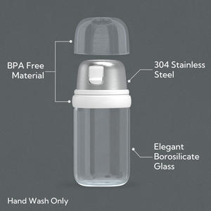 Distributeur de sucre en verre avec bec <span class=keywords><strong>verseur</strong></span> Distributeur de stockage de <span class=keywords><strong>sucrier</strong></span> 9OZ - Product Image 5