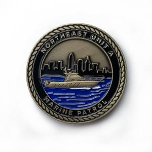 Custom Round Fire Department <strong>Coin</strong>, Antique Silver &amp; Baking Paint Craft, Budget-Friendly - Product Image 4