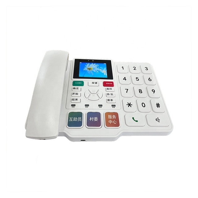 SOS Big Button 4g  LTE GSM Cordless Sim Telephone for Elderly Use Home Desk Phone With Camera
