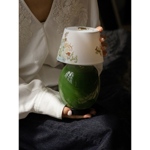 New Chinese Style Ceramic <b>Touch</b> Table <b>Lamp</b> Led Rechargeable For Living Room Bedroom <b>Bedside</b> - Product Image 1
