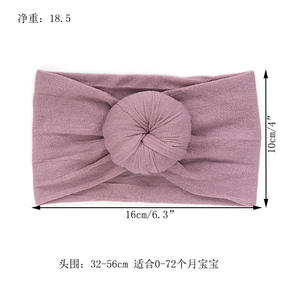 Capretti di modo Del Bambino <span class=keywords><strong>Accessori</strong></span> Per <span class=keywords><strong>Capelli</strong></span> Palla Morbida di Nylon Larga Fascia Del Bambino - Product Image 4