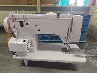 Machine à coudre industrielle domestique multifonction JK 307 en promotion avec mécanisme d'alimentation manuel, point zigzag, moteur inclus