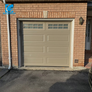 Porte de <span class=keywords><strong>garage</strong></span> électrique latérale moderne Goldway en acier inoxydable, à économie d'énergie, finition rustique pour entrée de ferme, extérieur - Product Image 6