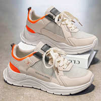 Chaussures de sport quotidiennes pour hommes en gros, respirantes, en maille, à lacets, semelle antidérapante, pour le voyage, les trajets quotidiens et l'entraînement léger