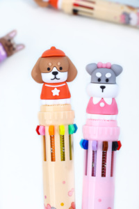 Phim hoạt hình dễ thương papeleria Kawaii văn phòng phẩm nhiều màu kuki dễ thương GOG Party mười màu bút bi sinh viên hoạt hình - Product Image 2