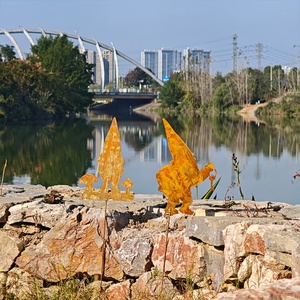 Gardening and Set Stainless Steel Sculpture Customization <b>Outdoor</b> Garden Animal Decoration Metal Polished Decorative Ornaments - Product Image 1