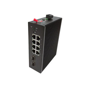 ZC-S2010MG Industrial <b>Ethernet</b> <b>Switch</b> 2*(SFP)+8*(RJ45) Management Zikun DC/AC Powered FTTX Use with PoE Support - Product Image 1