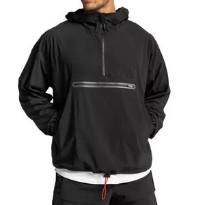 Chaquetas Anorak Personalizadas para Hombre al por Mayor, con Cierre de 1/4, Ligeras, para Exteriores, Cortavientos e Impermeables - Product Image 1