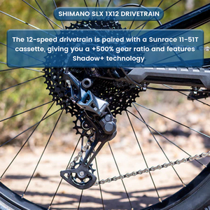 <span class=keywords><strong>Vélo</strong></span> VTT Lewee à suspension intégrale, 12 vitesses, cadre en aluminium léger, performance fluide sur les sentiers, 27,5 pouces, sport - Product Image 2