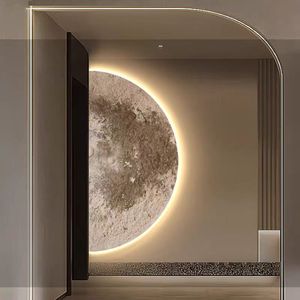 Tableau d'art abstrait moderne en toile et porcelaine de cristal LED pour salon, décoration intérieure, <span class=keywords><strong>peinture</strong></span> abstraite en <span class=keywords><strong>verre</strong></span> - Product Image 4