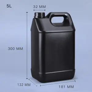 5 Liter Hdpe Plastic Flessen Emmer 5 Liter Vierkante Grote Drum Met Handvat