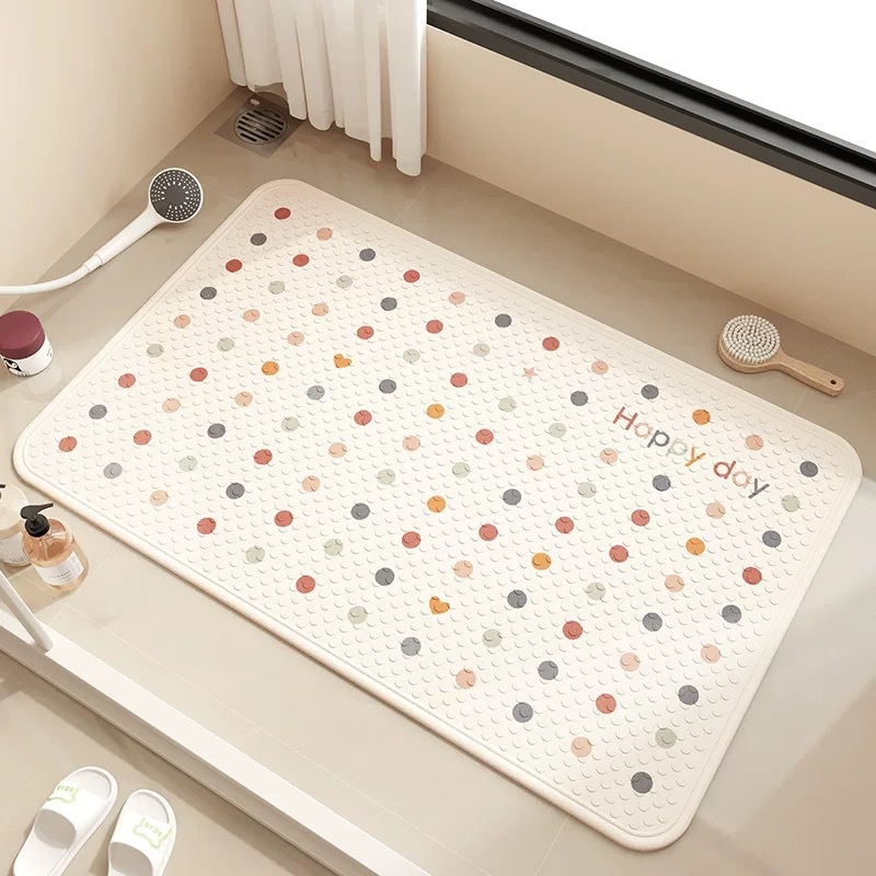 White/colorful dots