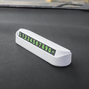 Tarjeta de Estacionamiento Temporal para Automóvil al por Mayor, Número de <span class=keywords><strong>Teléfono</strong></span> Personalizado, Accesorios para Placas de Matrícula, Estilo de Automóvil con Logotipo - Product Image 4