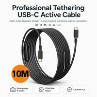 Fabrika 10M USB C - USB C 3.2 Gen 1 Fotoğrafçılık Bağlantı Kablosu 5Gbps Düşük Gecikmeli Esnek TPE Kamera Aksesuarları Toptan OEM