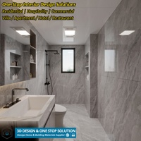 Conception d'intérieur de maison entière de style minimaliste moderne et luxueux, service professionnel de rendu 3D et de planification spatiale pour villa et appartement