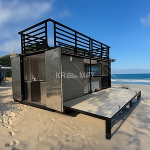 Bares Prefabricados, Cocina de Restaurante, Contenedor de Lujo Contemporáneo Desmontable de 20 pies/40 pies para Oficina en Casa, Cafetería, Bar, Resistente - Product Image 2
