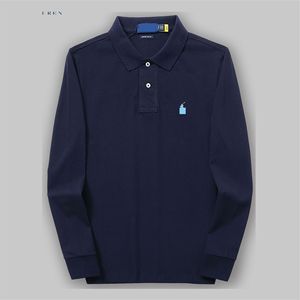 <span class=keywords><strong>Polo</strong></span> da <span class=keywords><strong>Uomo</strong></span> Personalizzata con Logo Ricamato Ralph, Alta Qualità, <span class=keywords><strong>Manica</strong></span> <span class=keywords><strong>Lunga</strong></span>, in Cotone - Product Image 2