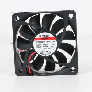 Ventilateur axial de refroidissement pour armoire et onduleur SUNON MF60152V1-1000C-A99 60x60x15mm 24VDC 75mA 2.02W 4700RPM 26.4CFM - Product Image 1