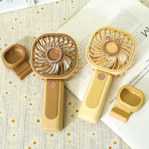 Portable Desk <b>Fan</b> With <b>Stand</b> Rechargeable Battery 5W DC Motor Handheld Three Speeds Summer Cooling Hands-Free Operation - Product Image 4