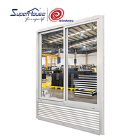 Ventana Corredera de Aluminio con Certificación NOA AAMA NFRC, Resistente a Huracanes, con Persianas Integradas Entre Vidrios, Ventana Corredera con Rotura de Puente Térmico