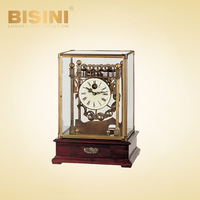 Horloge mécanique en rouleau, exquise et créative, Balance, horloge de bureau amusante, collectez des engrenages en cuivre pur, horloge de bureau