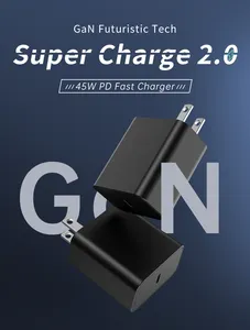 45W Super Charge USB C Chargeur QC 3.0 Type-c Port Pour Huawei Xiaomi Samsung Fast Phone Charge Wall Adapter