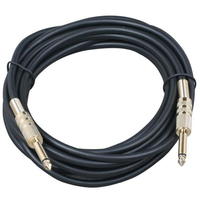 Neues hochwertiges 6,35-mm-PVC-Gitarrenmikrofon-Audiokabel mit Mono-Stecker, vergoldeten Leitern und geflochtener Abschirmung