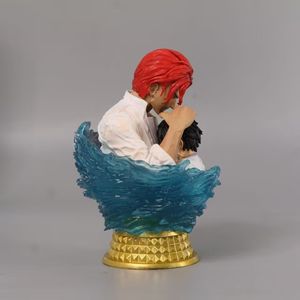 Figurines Luffy Buste PVC Anime Collection Modèle Statue Jouets d'Anniversaire pour Enfants, Figurines GK Cheveux Rouges, Figurines, 1 Pièce - Product Image 2