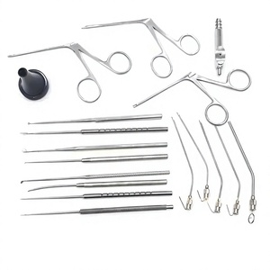 Juego de 15 Instrumentos para Miringotomía y Miringoplastia, Acero Inoxidable, Instrumentos Quirúrgicos ORL, Suministros Médicos - Product Image 1