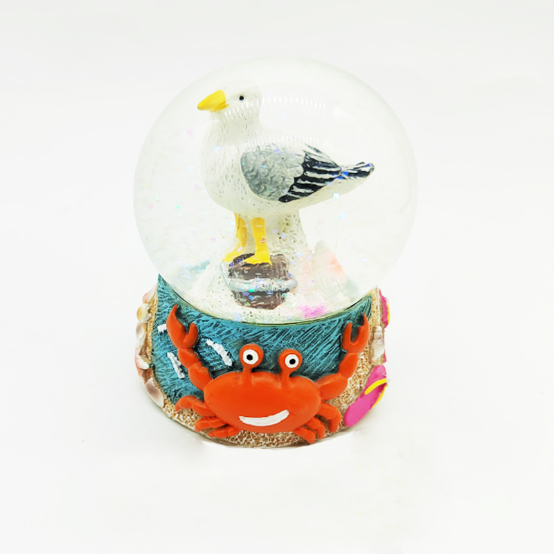 colorful snow globe