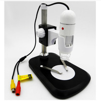 Microscope Tv professionnel Portable 25x-400x Tv av Interface Microscope numérique pour la réparation de téléphones portables Pc