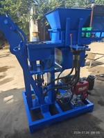 Machine automatique de fabrication de briques d'argile AIWEI XM2-25, diesel, hydraulique, contrôlée par PLC, avec pompe et roulement pour l'industrie de la construction
